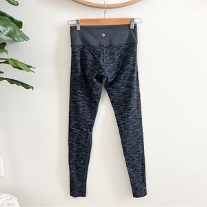 Lululemon leggings grey space dye print mid rise full length